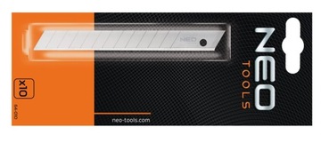 OSTRZA ŁAMANE WYMIENNE 18mm 10 SZTUK NEO 64-010