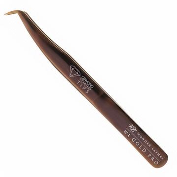 Pęseta do rzęs GOLD PRO Swan 7.2 Diamond Wonder L.