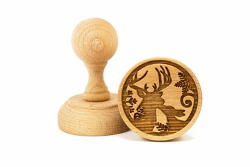 Stempel grawerowany do ciastek ZAKOCHANE RENIFERY