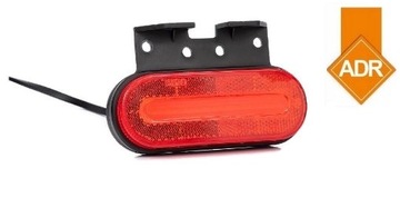 LAMPA OBRYSOWA KĄTOWA LED FT-070 CZERWONA ADR