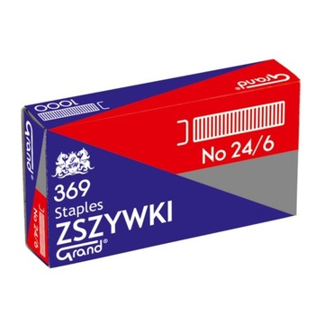 ZSZYWKI 24/6 Ocynkowane Grand 1000szt