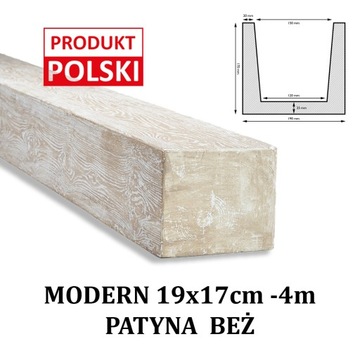 BELKI RUSTYKALNE BELKA MODERN Imitacja 19x17 4m