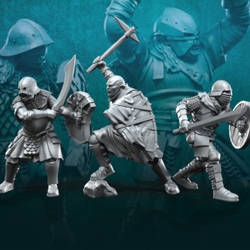 Новые обычные орки с мечом и щитом — x6 — 3dmonkeypl