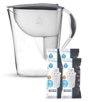 Dzbanek Filtr Dafi Atria 2,4L + 4 Wkłady STAL
