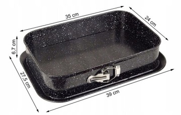 ФОРМА ДЛЯ ВЫПЕЧКИ ТОРТОВ, ПРЯМОУГОЛЬНАЯ СТАЛЬ, АНТИПРИГАРНОЕ ПОКРЫТИЕ