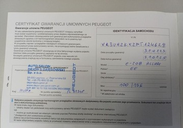 Peugeot 208 II e-208 Elektryczny 136KM 2022 Peugeot 208 203 e-208 ALLURE PACK 136 KM I wl. Gwarancja FV23, zdjęcie 37