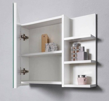 Szafka lustrzana wisząca z oświetleniem LED Szafka łazienkowa z listrem