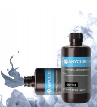 2X Anycubic UV Resin Grey 1л 1кг для 3D-принтера