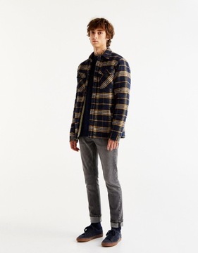 R1C002 PULL AND BEAR__MZ5 SPODNIE JEANS SLIM __S