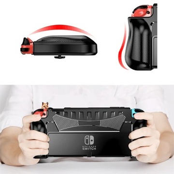 УСИЛЕННЫЙ чехол для Nintendo SWITCH OLED, тонкий защитный чехол, ручка-подставка