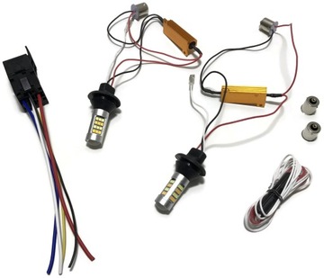 KIERUNKOWSKAZY ŚWIATŁA DZIENNE LED DRL 2w1 AUTOMAT