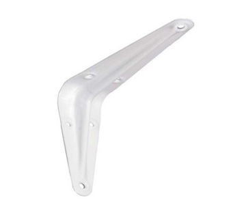 WSPORNIK KĄTOWNIK POD PÓŁKĘ 125x100 mm BIAŁY 10szt