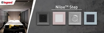 LEGRAND NILOE STEP ОДИНАРНАЯ РАМА, ЧЕРНАЯ