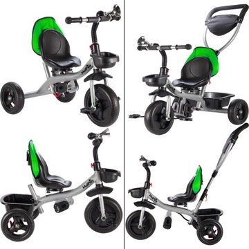 ТРЕХКОЛЕСНЫЙ ВЕЛОСИПЕД 360 ПОВОРОТНЫЙ СКЛАДНОЙ СУМКА-КОЗЫРОК КОРЗИНЫ 3 В 1 ДЛЯ ДЕТЕЙ