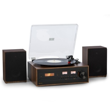 Miniwieża stereo Oxford SE DAB+/FM BT CD gramofon