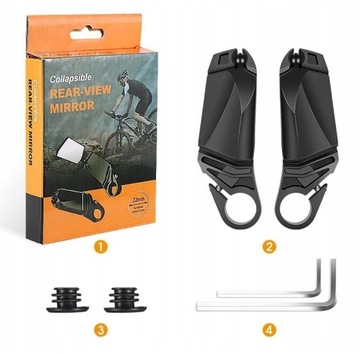 Вест-байк Велосипедные рожки со складными зеркалами 2 шт. + велосипедные корзины