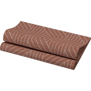 Serwetki DUNI fizelina 40x40 Woven Earth Terra 60 szt.