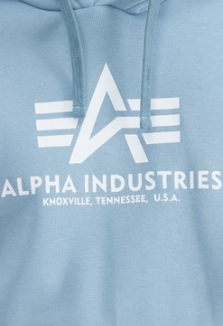 Mikina Alpha Industries Basic Hoody greyblue XL