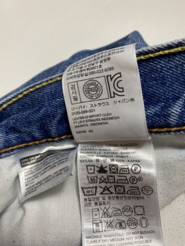 Levi's 505 STRAUSS LEVIS oryginalne niebieskie Spodnie Jeansy W 38 L 32