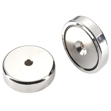 5x UCHWYT MAGNETYCZNY OBUDOWA STALOWA WKRĘT D25 mm