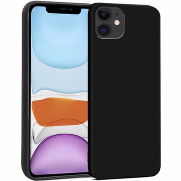 ETUI MATOWE SLIM do IPHONE 11 SILIKONOWE + SZKŁO