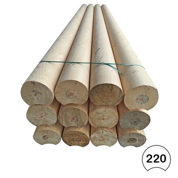 BAL BALE DREWNIANE NA DOM Z BALI Z BALA 220 mm