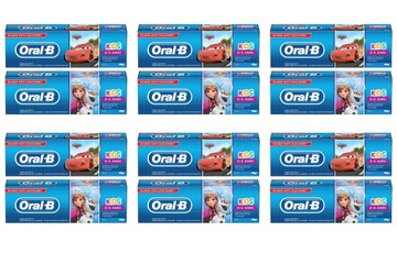 Oral-B Kids Pasta do zębów dla dzieci 12x75 ml Frozen&Cars