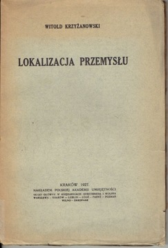 KRZYŻANOWSKI LOKALIZACJA PRZEMYSŁU