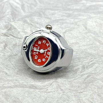 Vintage Ring Clock Punk Elastic Band Stretchy