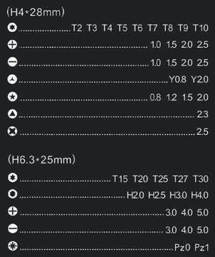 НАБОР ТОЧНЫХ БИТ + ОТВЕРТКА JAKEMY JM-8174