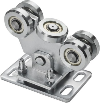 НАБОР ТЕЛЕЖЕК САМОВЫРАВНИВАЮЩИХСЯ ДЛЯ ВОРОТ 80x80 РОЛИКОВ ТЕЛЕЖКИ ДЛЯ РАЗДВИЖНЫХ ВОРОТ