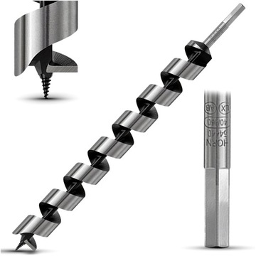 WIERTŁO do DREWNA Świder 40x460mm Śrubowe ŚWIDROWE