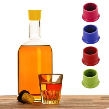 НАБОР 10 ПРОБОК ДЛЯ БУТЫЛКИ ВИНА СИЛИКОНОВЫЙ СИНИЙ