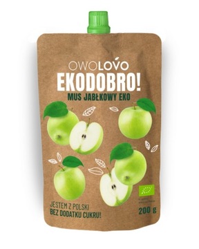 OWOLOVO Mus jabłkowy Ekodobro 200 g