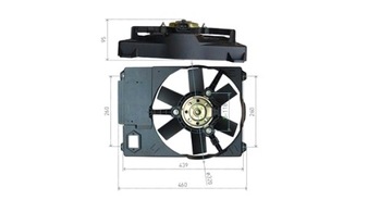 MAGNETI MARELLI 069422800010 VENTILÁTOR CHLAZENÍ MOTORU