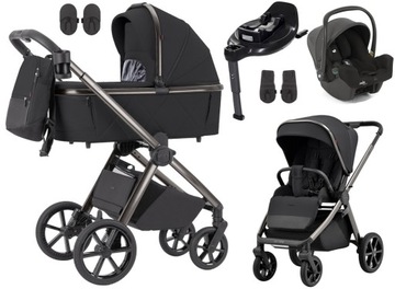 WÓZEK CARRELLO OMEGA JOIE I-SNUG 2 BAZA ENCORE ADAPTERY kol. ABSOLUT BLACK
