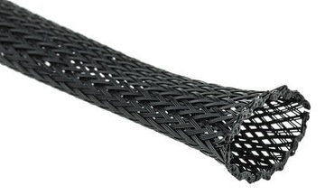 Oplot poliestrowy 4mm/8mm długość 10m czarny