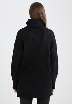 Sweter z golfem oversize DeFacto S