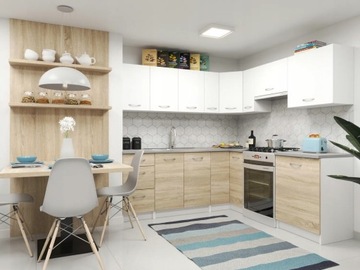 Комплект кухонной мебели Atlanta White Corner COUNTERTOP