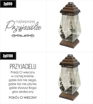 ZNICZ kapliczka LATARENKA z GRAWEREM dla Siostry