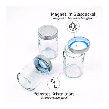 POJEMNIKI NA PRZYPRAWY 3 SZT. MAGNES SILWY 192ML