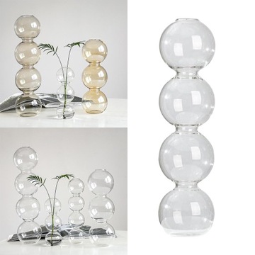 Кристально прозрачная ваза-бутылка