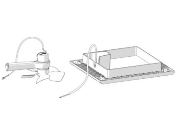 Вентилятор с рамой для мансардного окна Fiamma Kit Turbo Vent 28 28x28