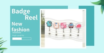 1 шт., елочный шар, снежный человек, Санта-Клаус, выдвижная катушка для значка