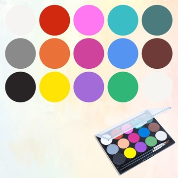 НАБОР КРАСОК ДЛЯ ПОКРАСКИ ЛИЦА, ТЕЛА, ЛИЦА, 15 ШТ.