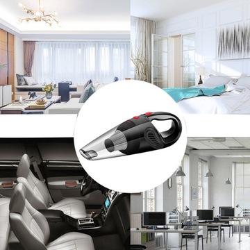 RĘCZNY ODKURZACZ SAMOCHODOWY SIECIOWY CZARNY 120W PRZEWODOWY ODKURZACZ