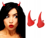 ROGI DIABŁA DIABLICY SPINKI WPINANE HALLOWEEN