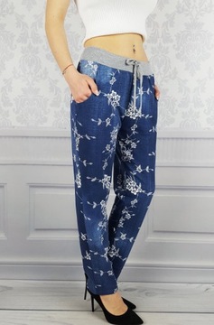 КОМФОРТНО - БРЮКИ - СВИТШОТ - ЦВЕТЫ - ХЛОПОК