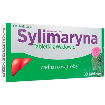 Sylimaryna Tabletki z Wadowic 30 tabletek 21 g wspomaga wątrobę
