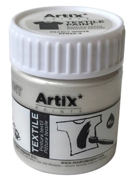 Farba do tkanin 45ml pearly white textile paint